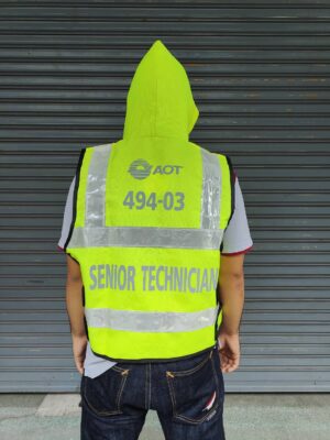 เสื้อสะท้อนแสงพร้อมฮู๊ต รับทำตามแบบ